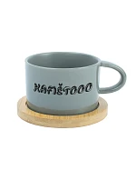 KAFIŠTOOO - šedý hrníček makronka 200 ml