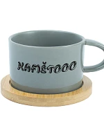 KAFIŠTOOO - šedý hrníček makronka 200 ml