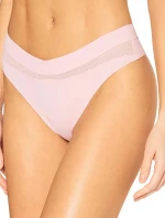 Dámská tanga QF6047E 7Z2 růžová - Calvin Klein