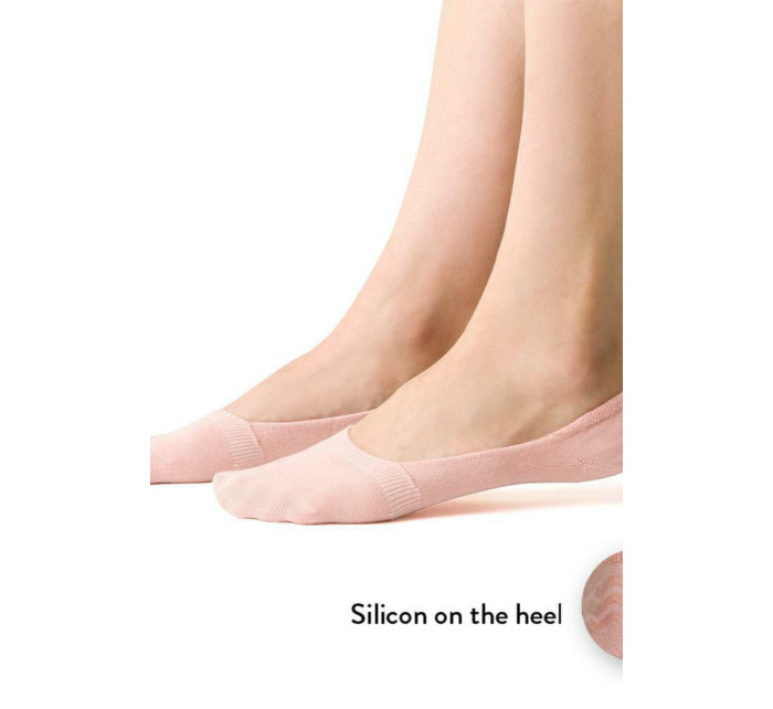 Dámské bavlněné ponožky se silikonem 058
