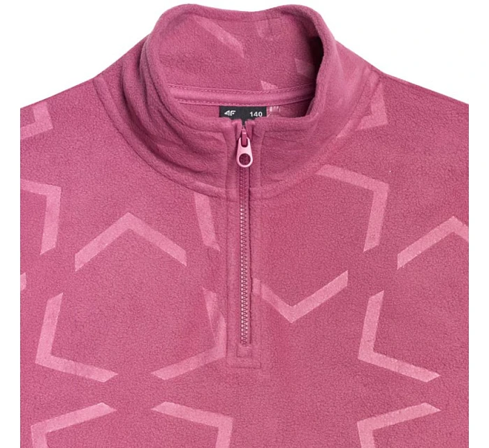 Dívčí fleece 4F F342 tmavě růžový 4FJWAW25TFLEF342 53A