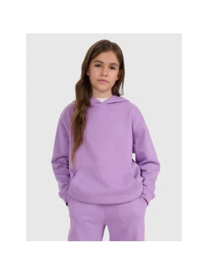 Dívčí mikina s kapucí model 21756963 - 4F Dívčí mikina s kapucí model 21756963 - 4F