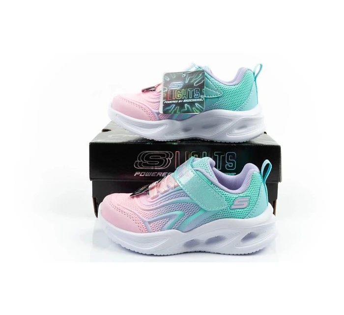 Skechers Color Breeze LED dětská sportovní obuv pro dívky tyrkysová
