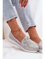 Semišové Polobotky Z Přírodní Kůže Na Platformě Artiker 56C2104 Šedé