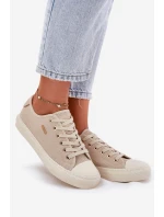 Dámské Textilní Tenisky Big Star RR274767 Béžové Dámské Textilní Tenisky Big Star RR274767 Béžové