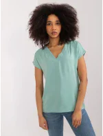 Bluzka RV BZ model 19734901 pistacjowy - FPrice Bluzka RV BZ model 19734901 pistacjowy - FPrice