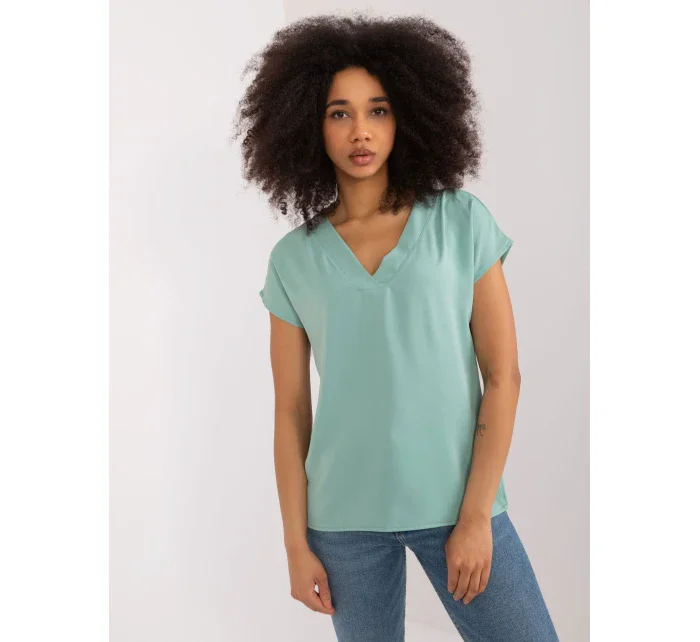 Bluzka RV BZ model 19734901 pistacjowy - FPrice Bluzka RV BZ model 19734901 pistacjowy - FPrice