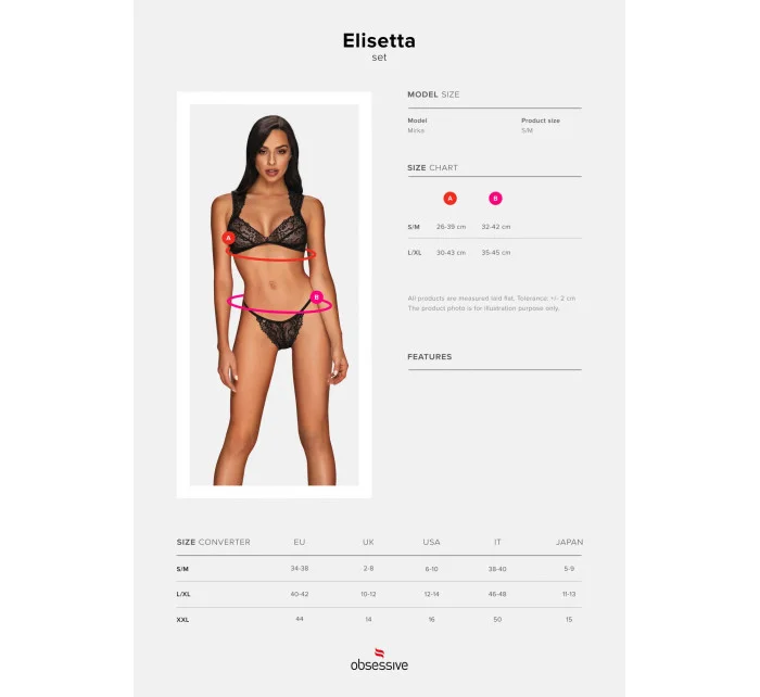 Jedinečný set Elisetta set - Obsessive