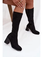 Kozačky na podpatku  model 220222 Step in style