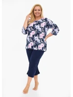model 21236392 Anabel 3/4 3XL5XL dámské pyžamo - Cornette