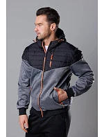 pánská sportovní bunda z různých spojených materiálů model 18347840 - J.STYLE pánská sportovní bunda z různých spojených materiálů model 18347840 - J.STYLE