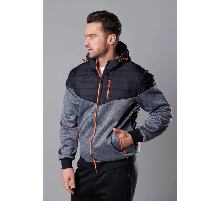 pánská sportovní bunda z různých spojených materiálů model 18347840 - J.STYLE