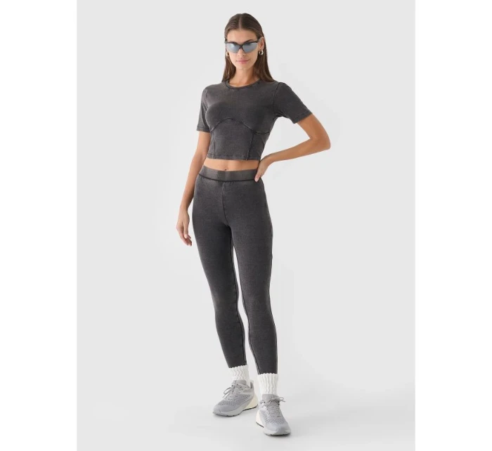 Crop top slim smooth dámský 4F 4FRAW24TTSHF2581-20S