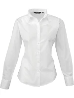 Premier PR 300 Popelínová halenka s dlouhým rukávem 39.0300 white Premier PR 300 Popelínová halenka s dlouhým rukávem 39.0300 white