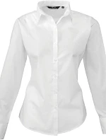Premier PR 300 Popelínová halenka s dlouhým rukávem 39.0300 white