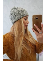 Dámská čepice Eliza K205 grey+violet Dámská čepice Eliza K205 grey+violet