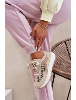 Sportovní Boty Tenisky Dámské Na Platformě Leopardí Béžové Pumbes Sportovní Boty Tenisky Dámské Na Platformě Leopardí Béžové Pumbes