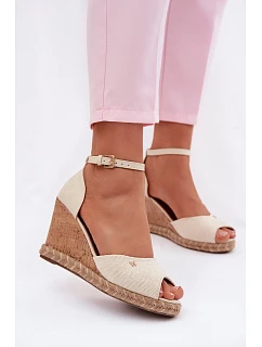 Dámské sandály na platformě s pleteným Wrangler 20261086.06V světle béžové