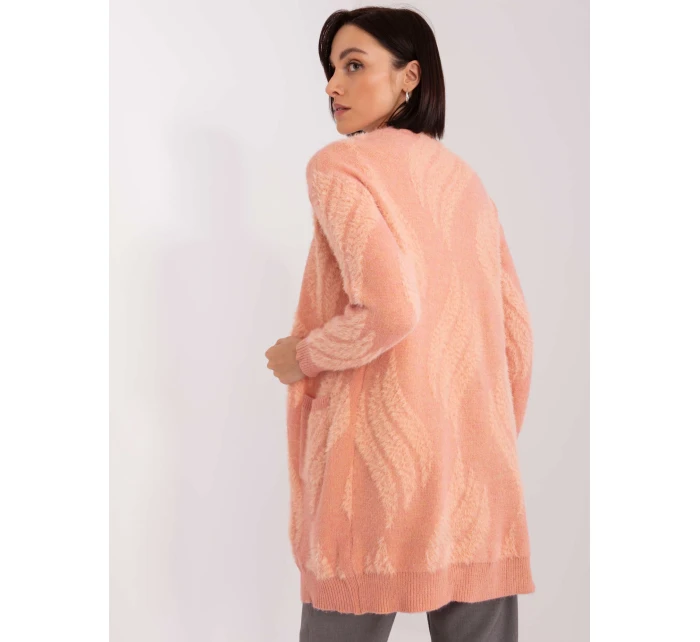 Sweter AT SW model 19040950 ciemny różowy - FPrice Sweter AT SW model 19040950 ciemny różowy - FPrice