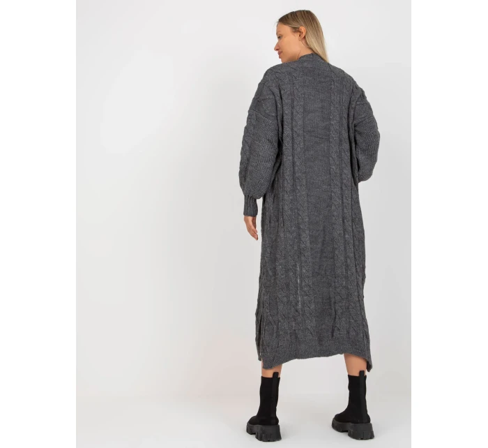 Dámský svetr LC SW model 17650084 tmavě šedý - FPrice Dámský svetr LC SW model 17650084 tmavě šedý - FPrice