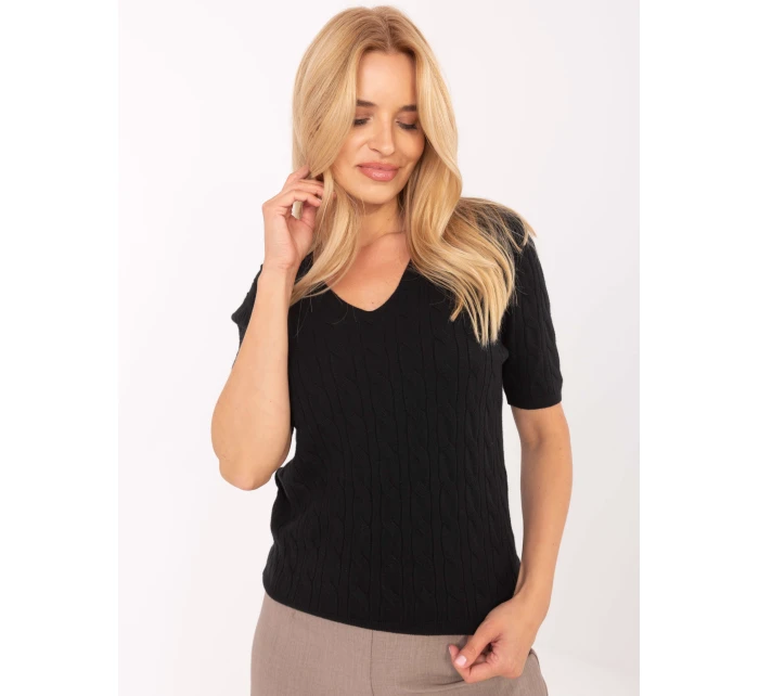 Sweter PM SW B model 21305641 czarny - FPrice Sweter PM SW B model 21305641 czarny - FPrice