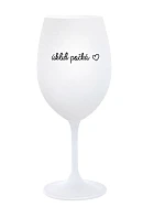 ÚKLID POČKÁ - bílá sklenice na víno 350 ml ÚKLID POČKÁ - bílá sklenice na víno 350 ml