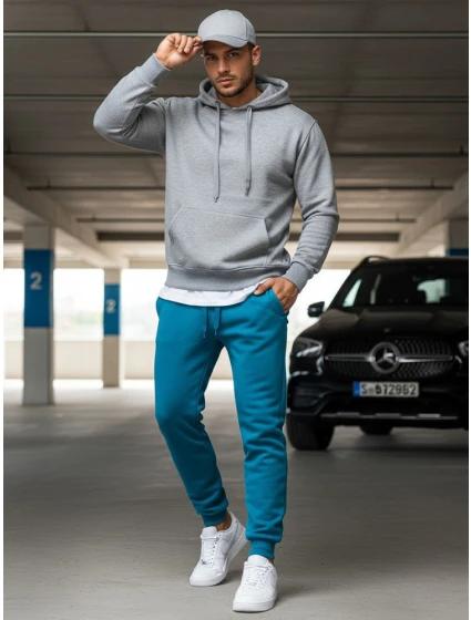 Pánské tyrkysové tepláky model 21963950 - Dstreet Pánské tyrkysové tepláky model 21963950 - Dstreet