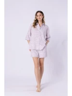 Pyžamo kr/r M2XL rozepínací model 22003110 - LEVEZA Pyžamo kr/r M2XL rozepínací model 22003110 - LEVEZA
