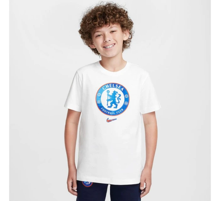 Tričko Nike Chelsea FC Crest Tee Jr HM9485-100 Tričko Nike Chelsea FC Crest Tee Jr HM9485-100