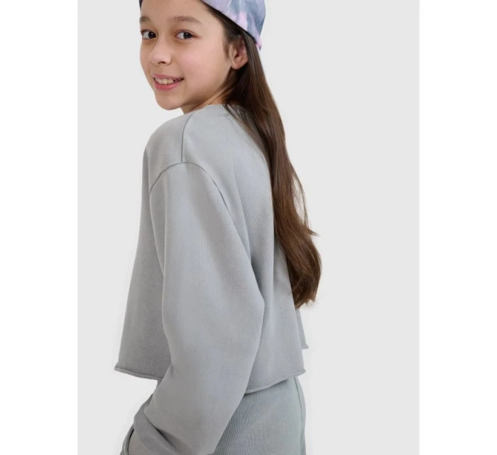 Dívčí mikina bez kapuce 4F 4FJWSS25TSWSF1504-25S Dívčí mikina bez kapuce 4F 4FJWSS25TSWSF1504-25S