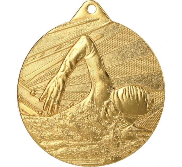 Zlatá medaile z plavání.
