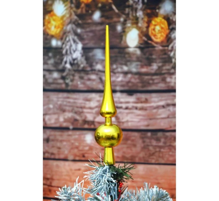 VÝŠKA VRCHOLU VÁNOČNÍHO STROMKU 25 CM ZLATÁ