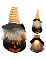 DEKORATIVNÍ FIGURKA NA DÝNI 35CM LED HALLOWEEN ČERNÁ