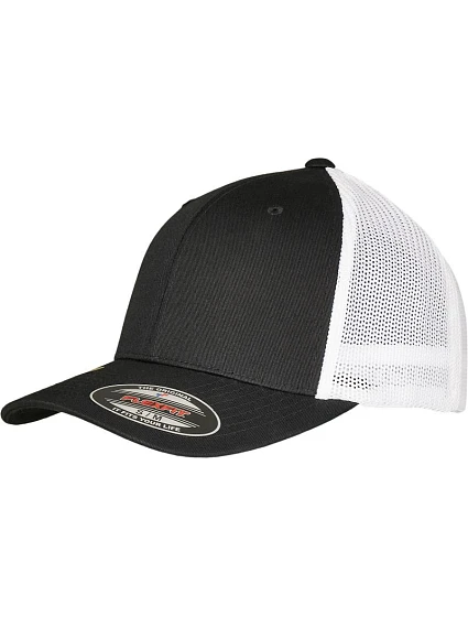 Flexfit 6511RM 6 panelová Trucker kšiltovka "Recycled" 55.11RM black/white