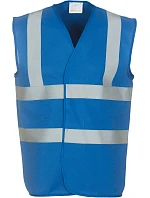 Yoko HVW 100 Hi-Vis bezpečnostní vesta 79.W100 royal blue Yoko HVW 100 Hi-Vis bezpečnostní vesta 79.W100 royal blue