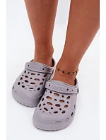 Dámské šedé pěnové pantofle s model 22275307 - Boto Dámské šedé pěnové pantofle s model 22275307 - Boto