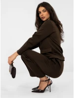 Spodnie IT SP model 21946625 ciemny brązowy - FPrice