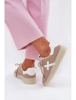 Dámské nízké sportovní boty – béžové Zelevelis Dámské nízké sportovní boty – béžové Zelevelis