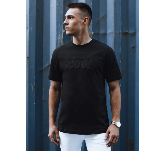 Pánské tričko s potiskem černé model 21975503 - Dstreet Pánské tričko s potiskem černé model 21975503 - Dstreet