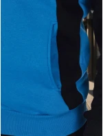 Pánská mikina na zip se stojáčkem modrá FashionStreet BX5905