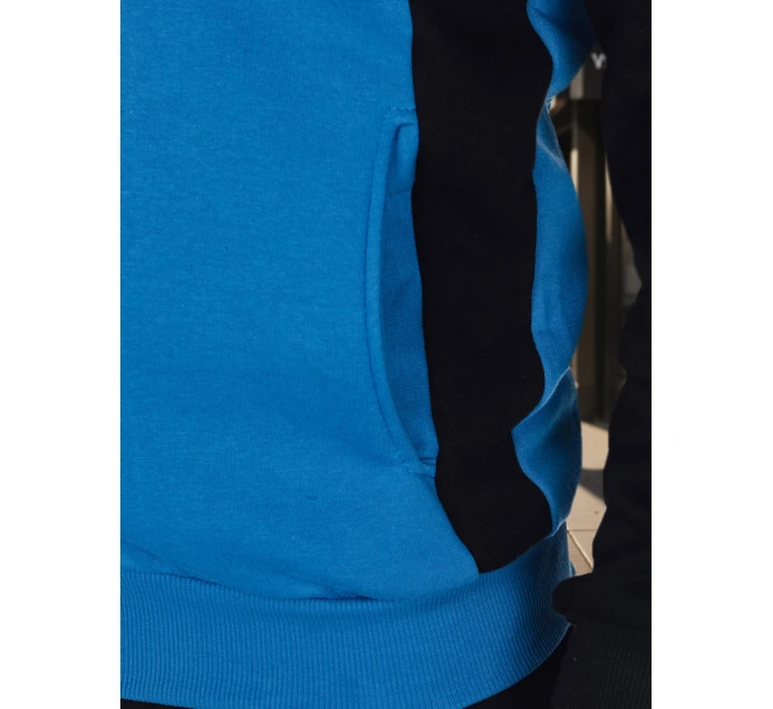 Pánská mikina na zip se stojáčkem modrá FashionStreet BX5905