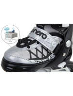 INLINE BRUSLE-KOLEČKOVÉ BRUSLE 4V1 ENERO PRO LED 30-33 ŠEDÁ