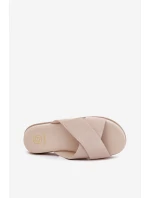 Dámské Pantofle Na Platformě S Se Pásky Béžové model 21696079 - Boto Dámské Pantofle Na Platformě S Se Pásky Béžové model 21696079 - Boto