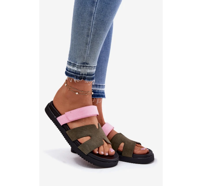 Dámské Pantofle Na Suchý Zip model 21697746 - VINCEZA