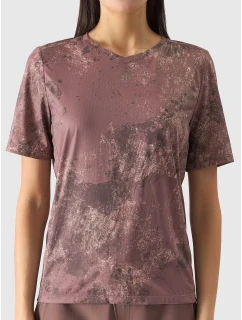 Dámské rychleschnoucí cyklistické triko 4F - růžové