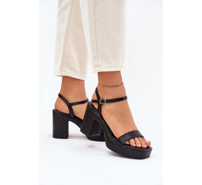 Sandály na podpatku model 214093 Step in style Sandály na podpatku model 214093 Step in style