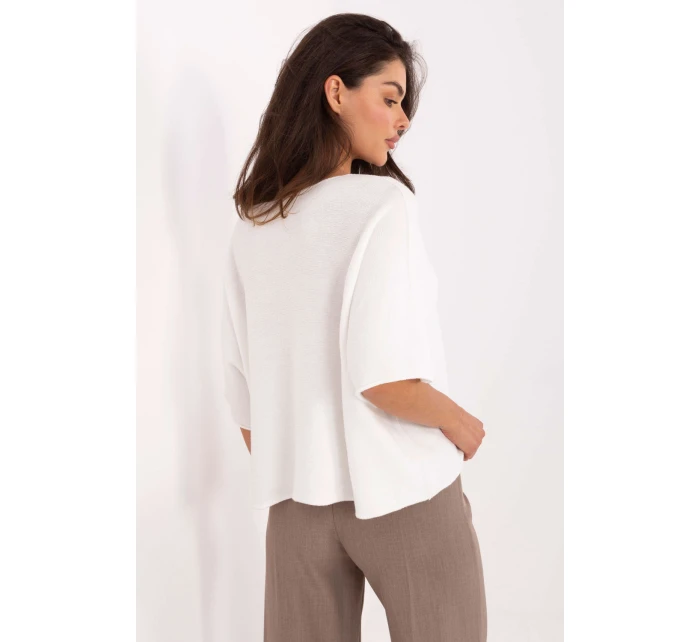 Svetr s krátkým rukávem model 216683 Italy Moda Svetr s krátkým rukávem model 216683 Italy Moda