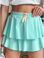 FALBELA mátová mini sukně s volánem FashionStreet CY0495