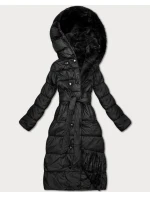 Černá oboustranná zimní bunda - kožíšek Minority (P3-6020-1)