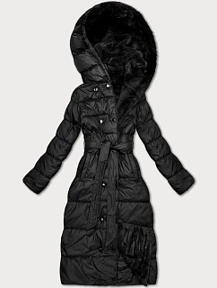 Oboustranná zimní bunda z umělé kožešiny Minority black (P3-6020-1)
